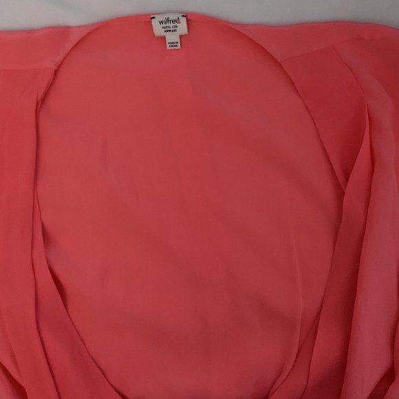 HOT pink sheer sulpice Wilfred top - Picture 4 of 4